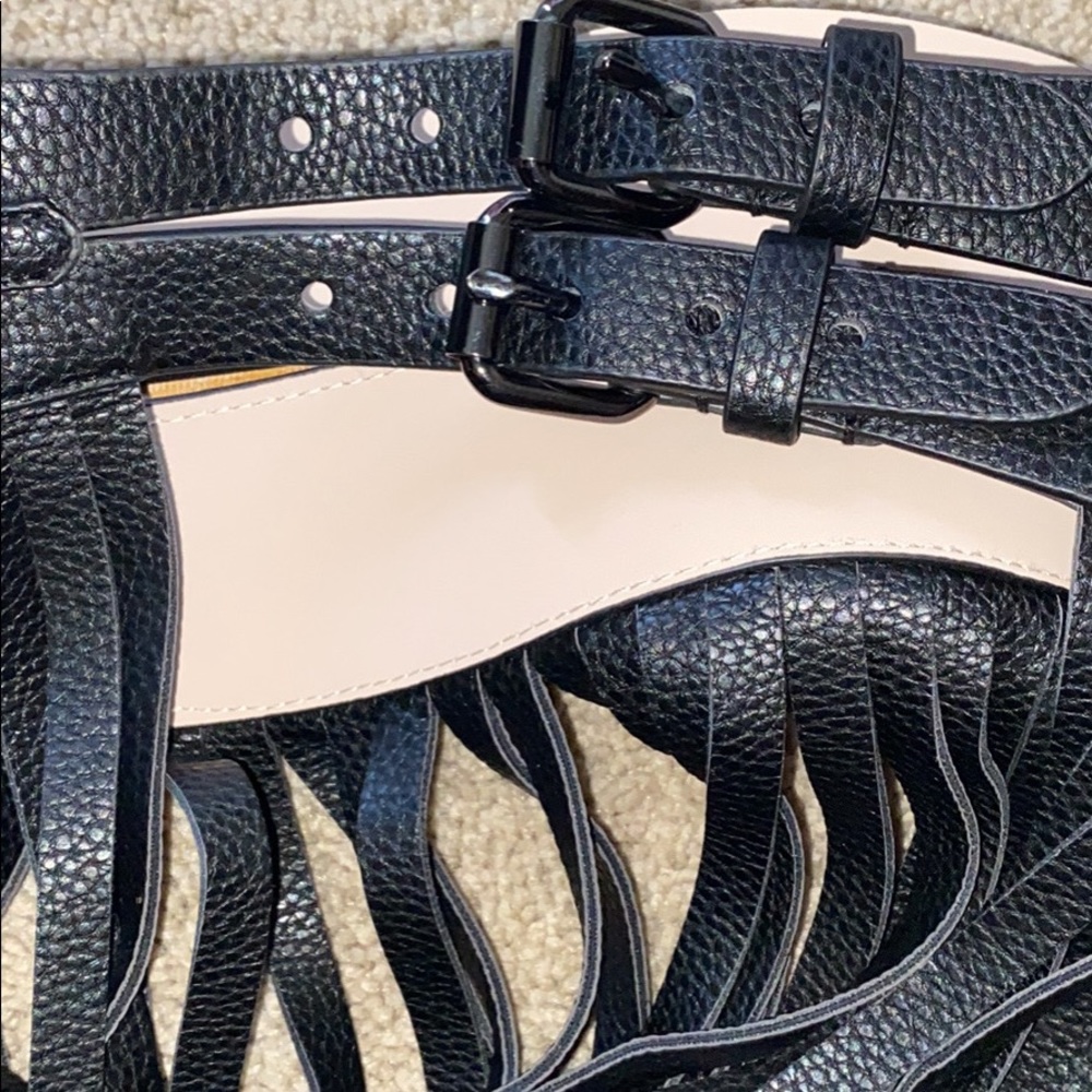 BCBG Fringed Waist Belt